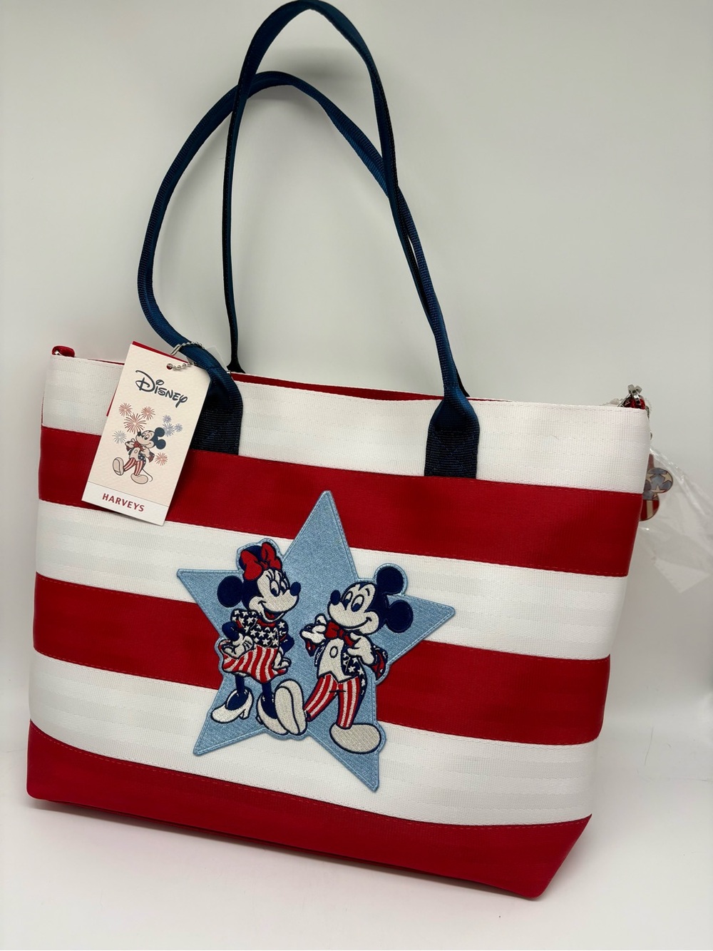 Harveys Disney Parks Mickey & Minnie Patriotic Tote Bag Americana New
